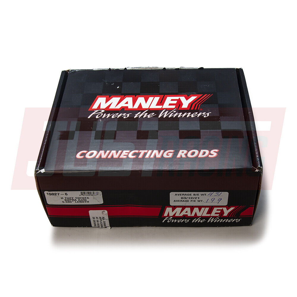 Manley H-Tuff Connecting Rod Set with ARP 2000 for Toyota 2JZ 2JZGE/GTE 15027-6