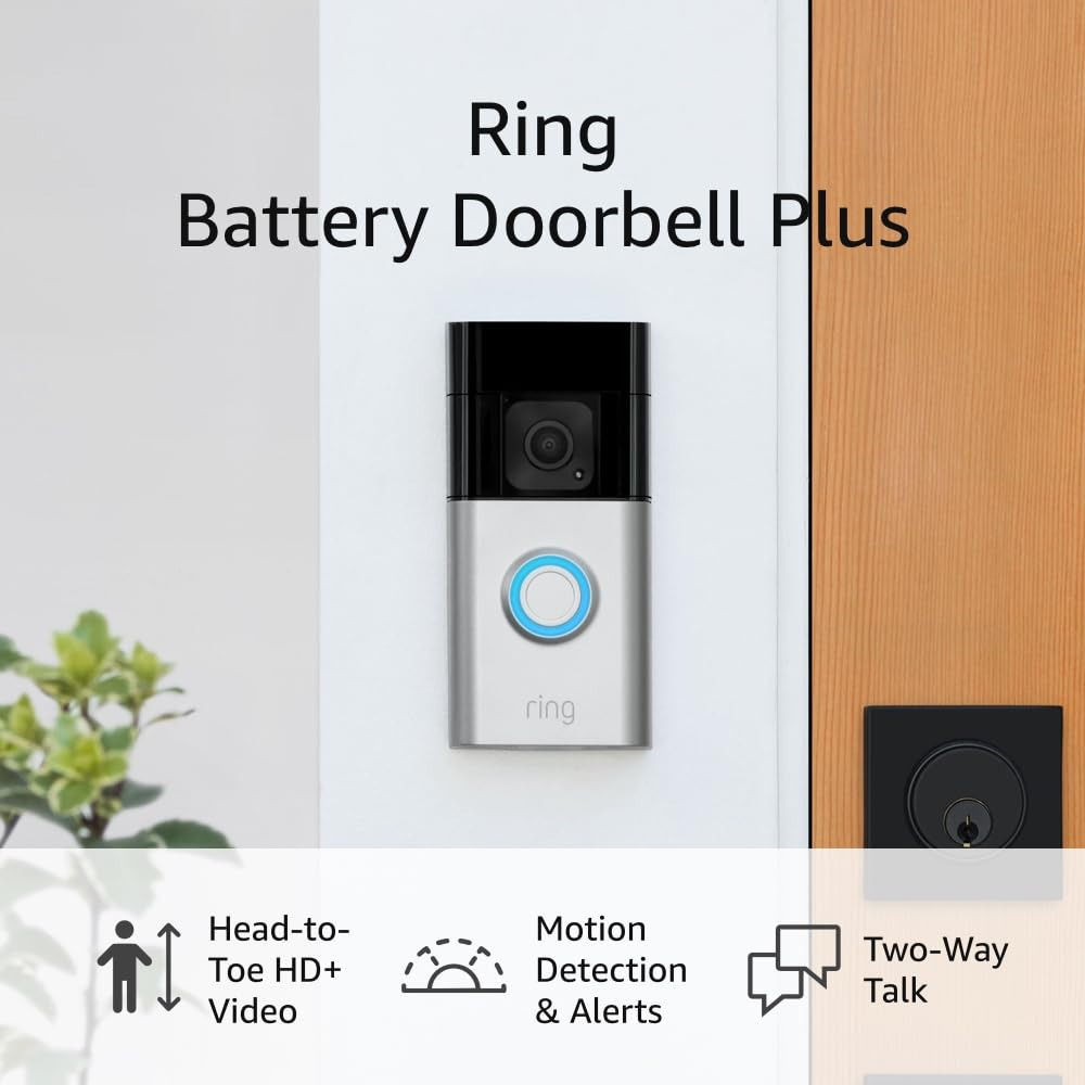 Battery Doorbell plus | Head-To-Toe HD+ Video, Motion Detection & Alerts, and Tw
