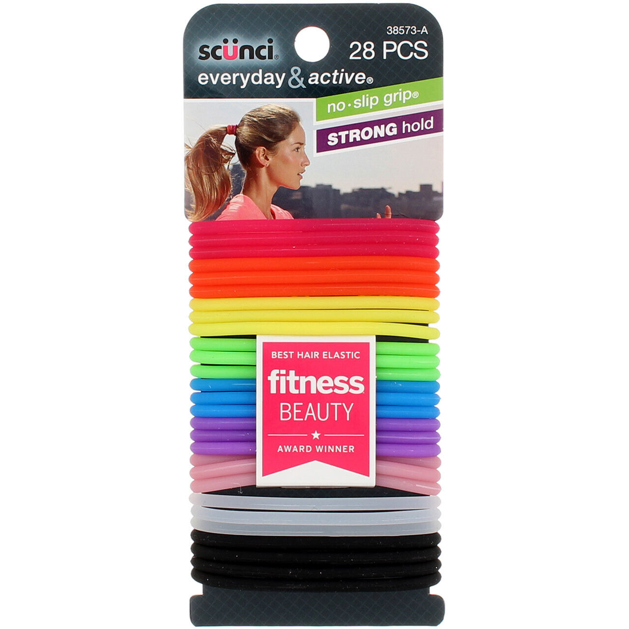 Scunci No Slip Grip Hair Tie, 28 Ct