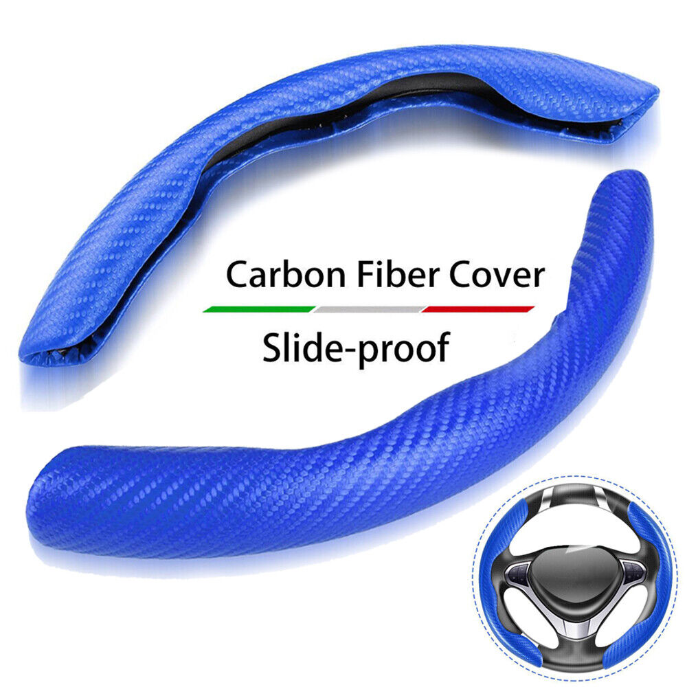 Car Steering Wheel Cover Carbon Fiber Universal Booster NonSlip Accessories 38cm