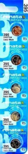395 RENATA WATCH BATTERIES SR927SW (5 piece) New packaging Authorized Seller