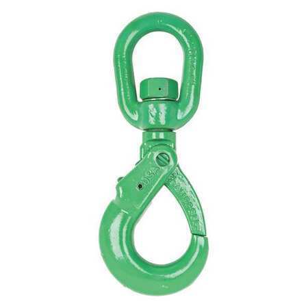 Campbell Chain & Fittings 5798695 Slip Hook,3/8 In.,8800 Lb.,Swivel Eye