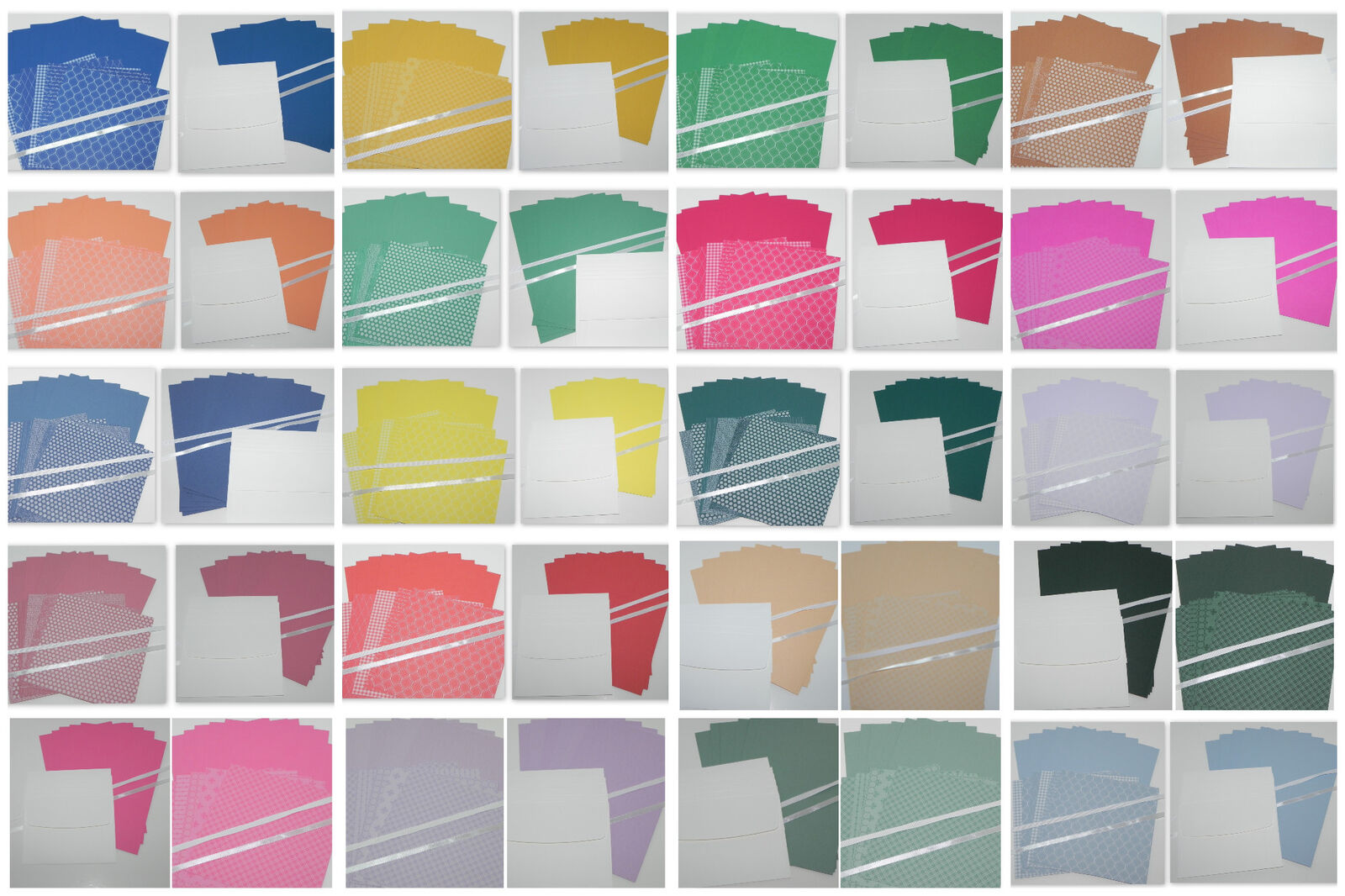 IN COLORS 2 SETS 6X6 DOUBLESIDED DESIGNER PAPER A2 CARDSTOCK ENVELOPE STAMPIN UP