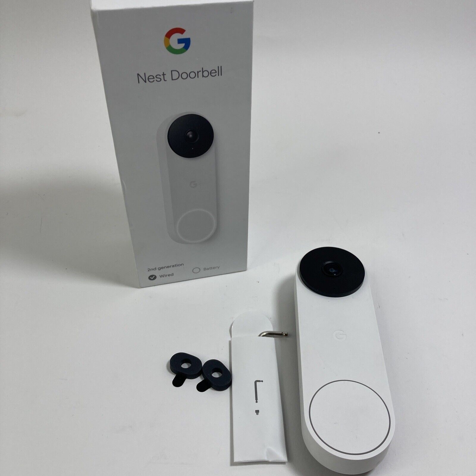 Google Nest Doorbell (Wired) 2nd Generation - Snow (Set2)