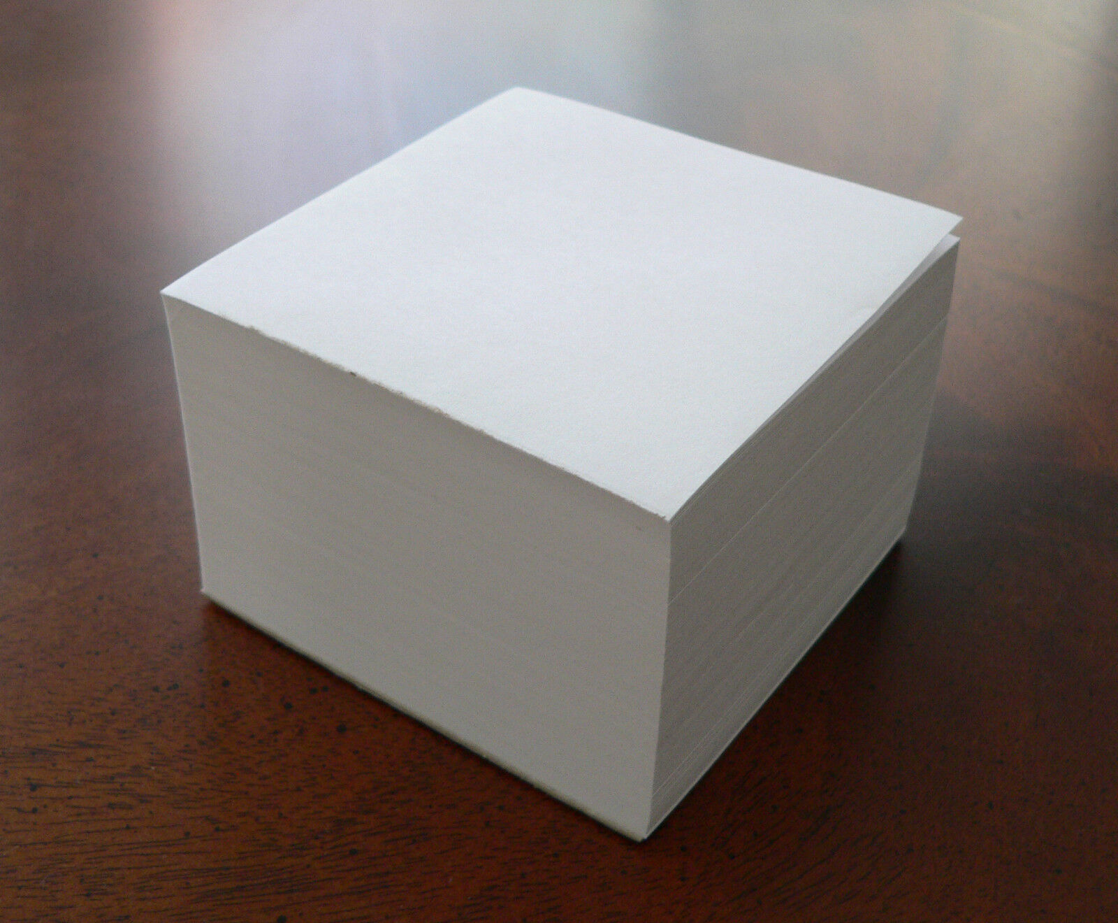 Lot of 2 - Note Paper Cubes - Glued on 1 side  3 1/2 x 3 1/2