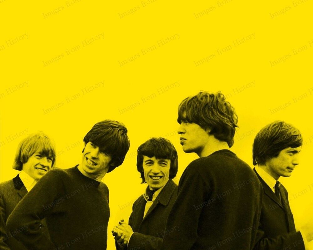 8x10 Print Mick Jagger Charlie Watts The Rolling Stones ON AIR  #CDBD