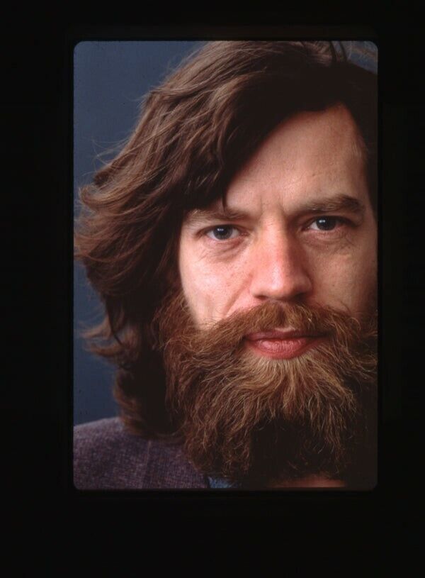 The Rolling Stones Mick Jagger Rare Bearded 1970's Original 35mm Transparency