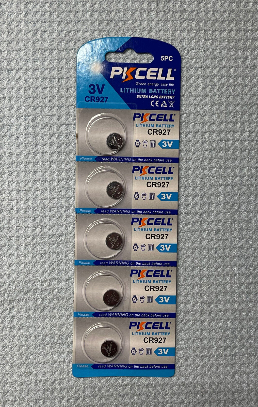 5 Pack CR927 927 PKCELL Lithium 3v Battery USA Free SHIP FRESH EXP 12/2028