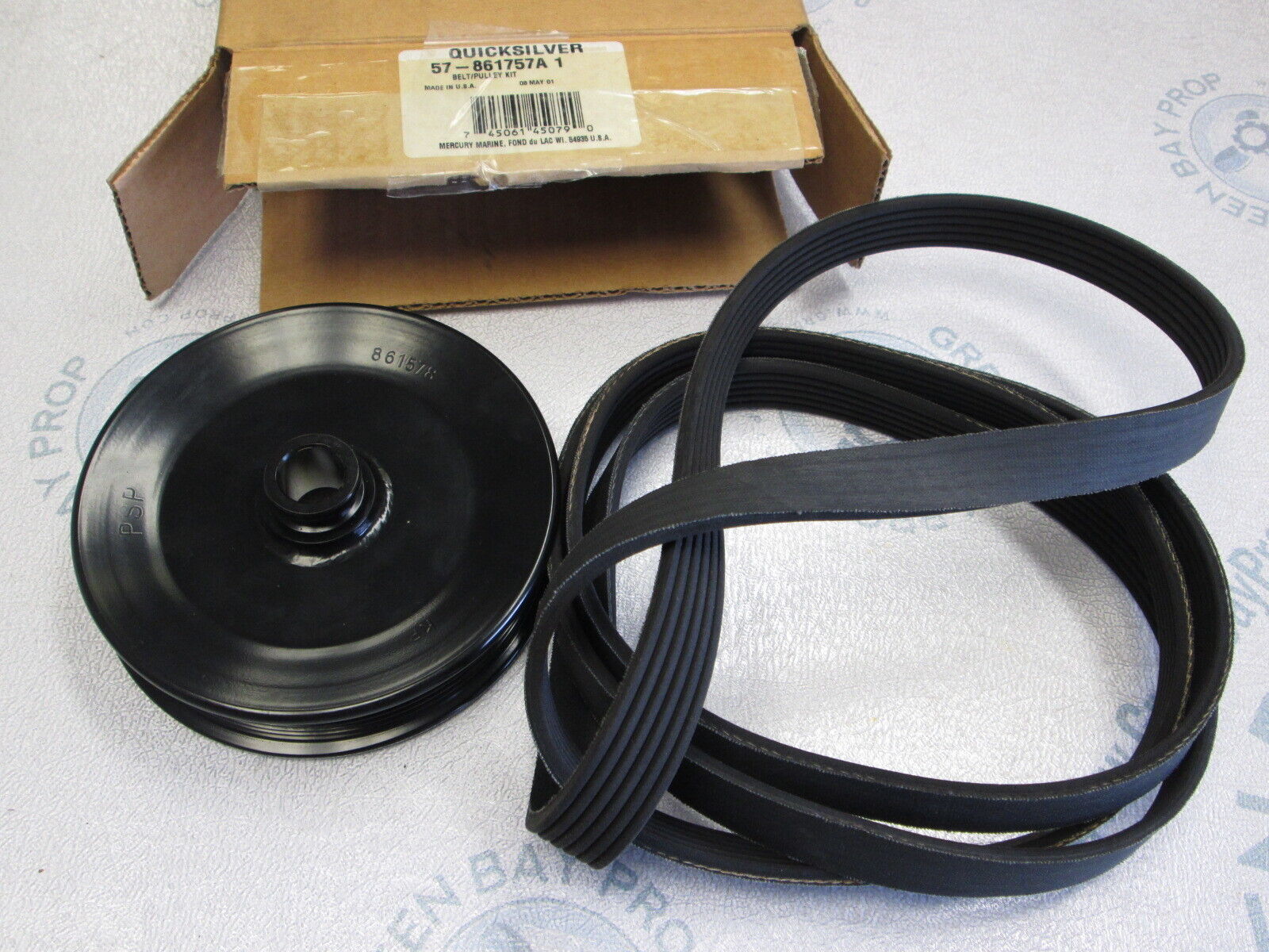 57-861757A1 Serpentine Belt & Pulley Kit for Mercruiser Bravo