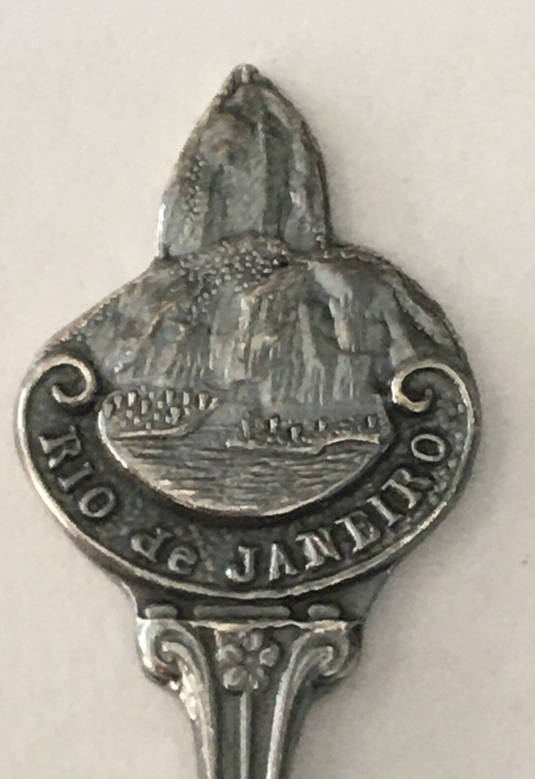 Vintage Souvenir Spoon Collectible Rio De Janeiro Brazil