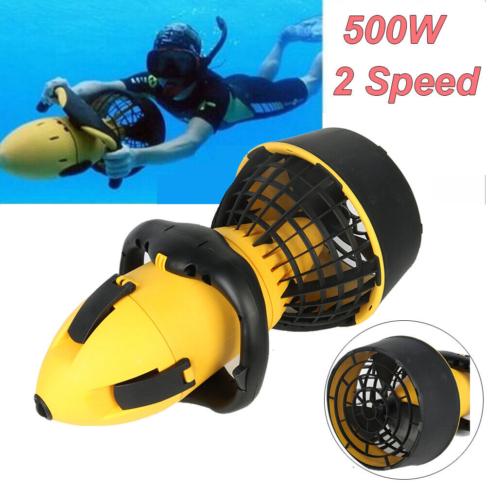 500W Electric Underwater Scooter Water Sea Dual Speed Propeller Diving Scuba Kit