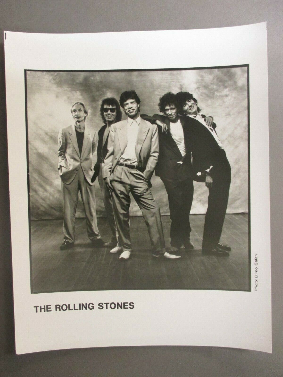 Rolling Stones black & white 8X10 glossy promo photo ORIGINAL Sport Jackets !