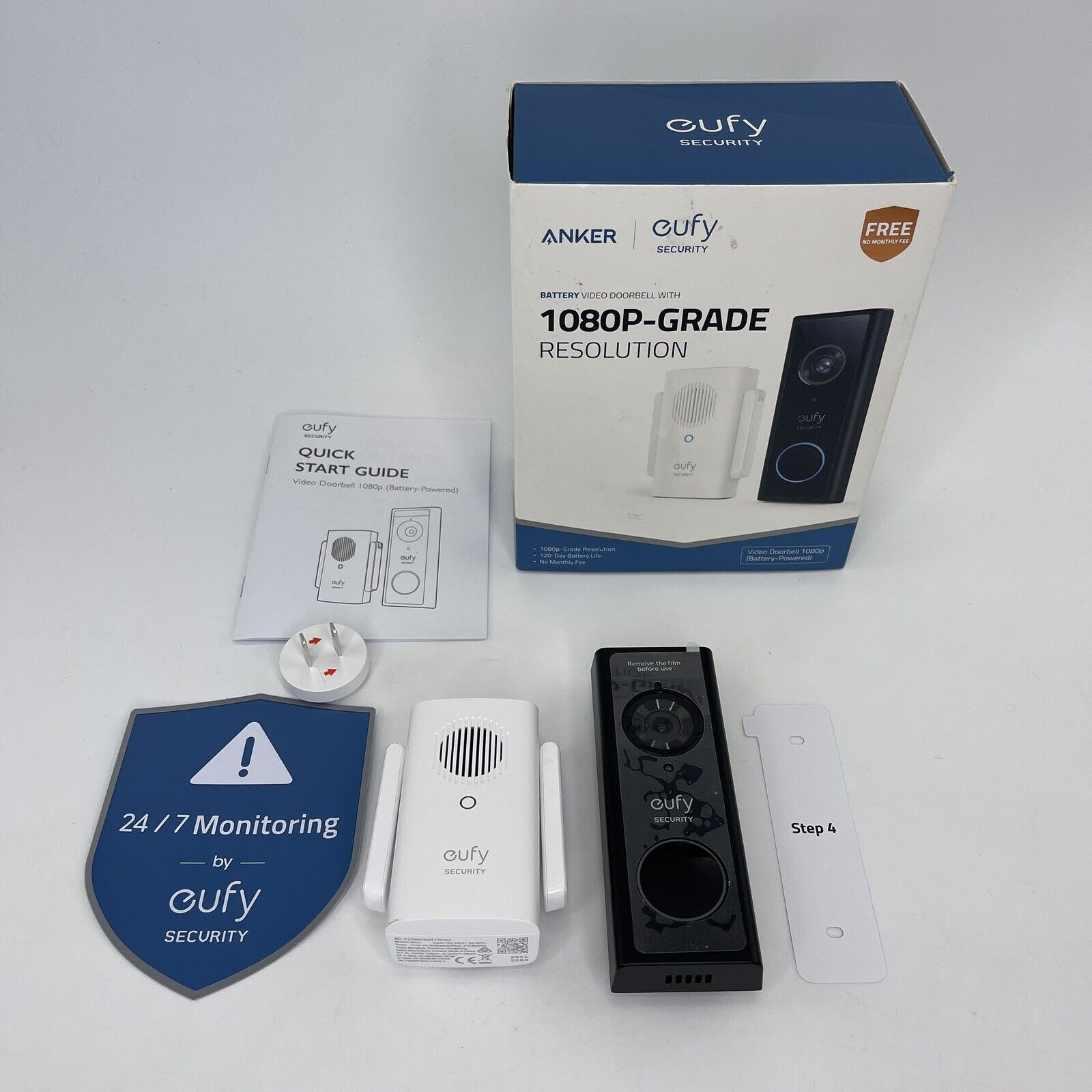Anker eufy Security Battery Video Doorbell with 1080P-Grade Resolution READ