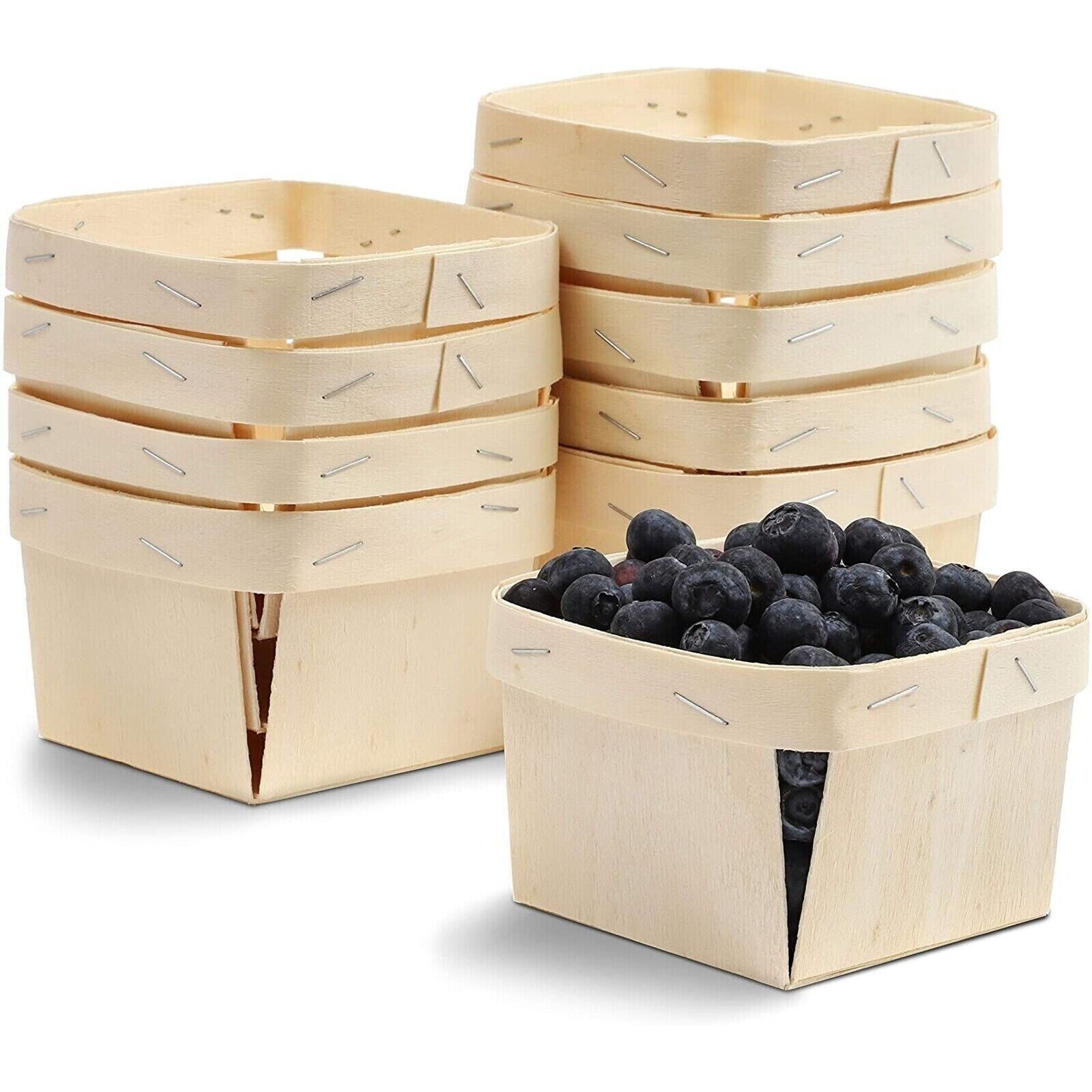 One Pint wood BERRY Basket 25 count