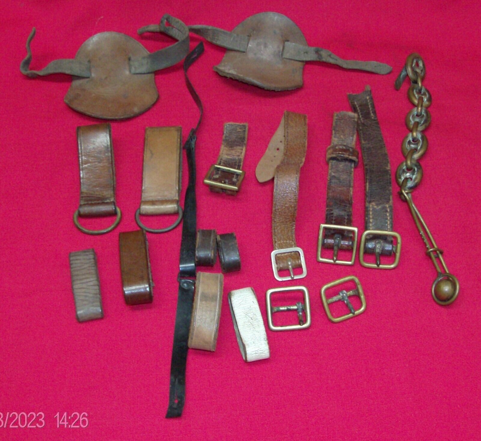Military leather parts