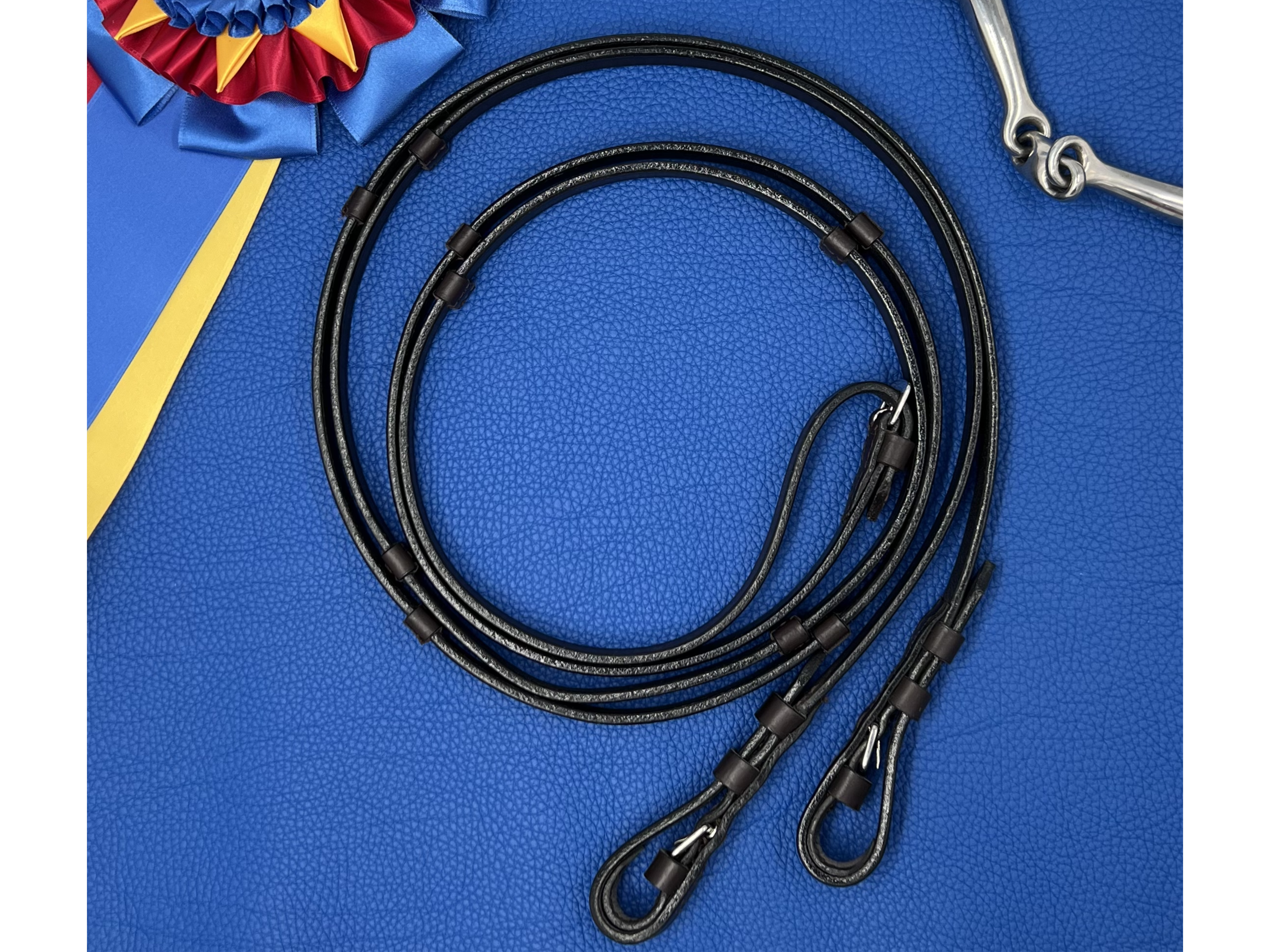 Premium Plain Dressage Reins with Stops