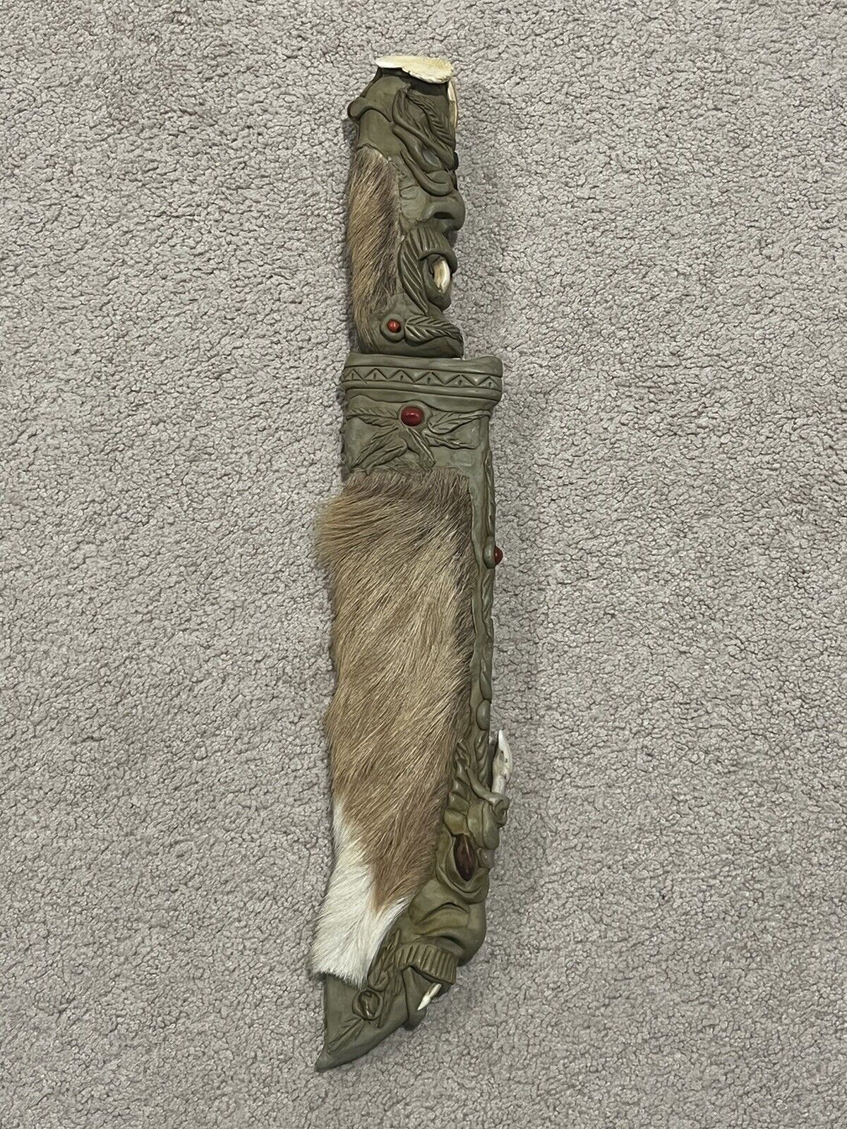 Unique Hand Made Tramontina Machete Whit Sheath Gemstones Faces 17