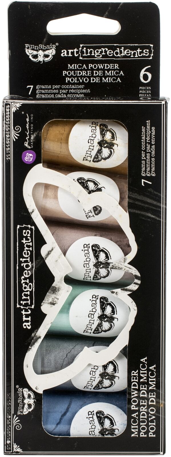 Prima Marketing-Finnabair Art Ingredients Mica Powder Set 7g 6/Pkg-Serenity