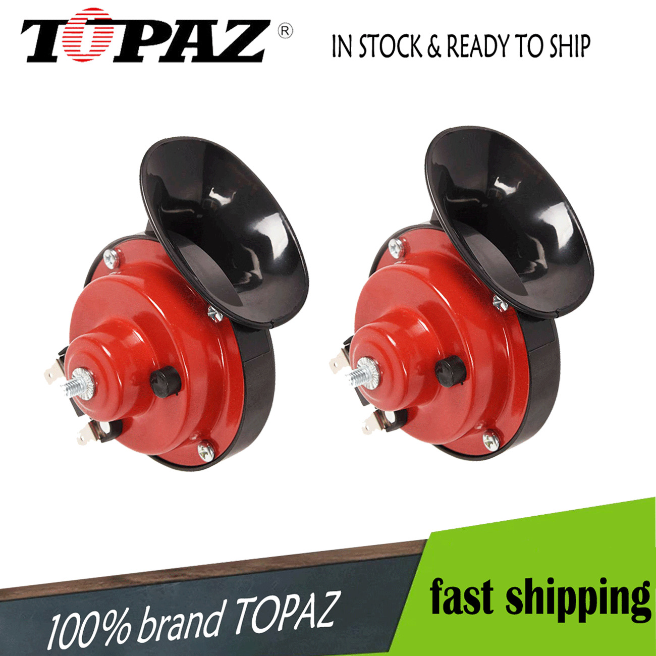 2x 300DB Super Train Horn For Trucks Car Boat Motorcycle Electric Air Horn 12V
