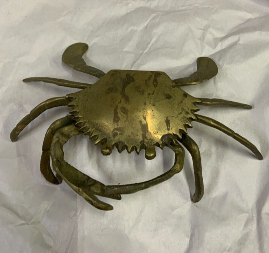 Brass Crab Ashtray