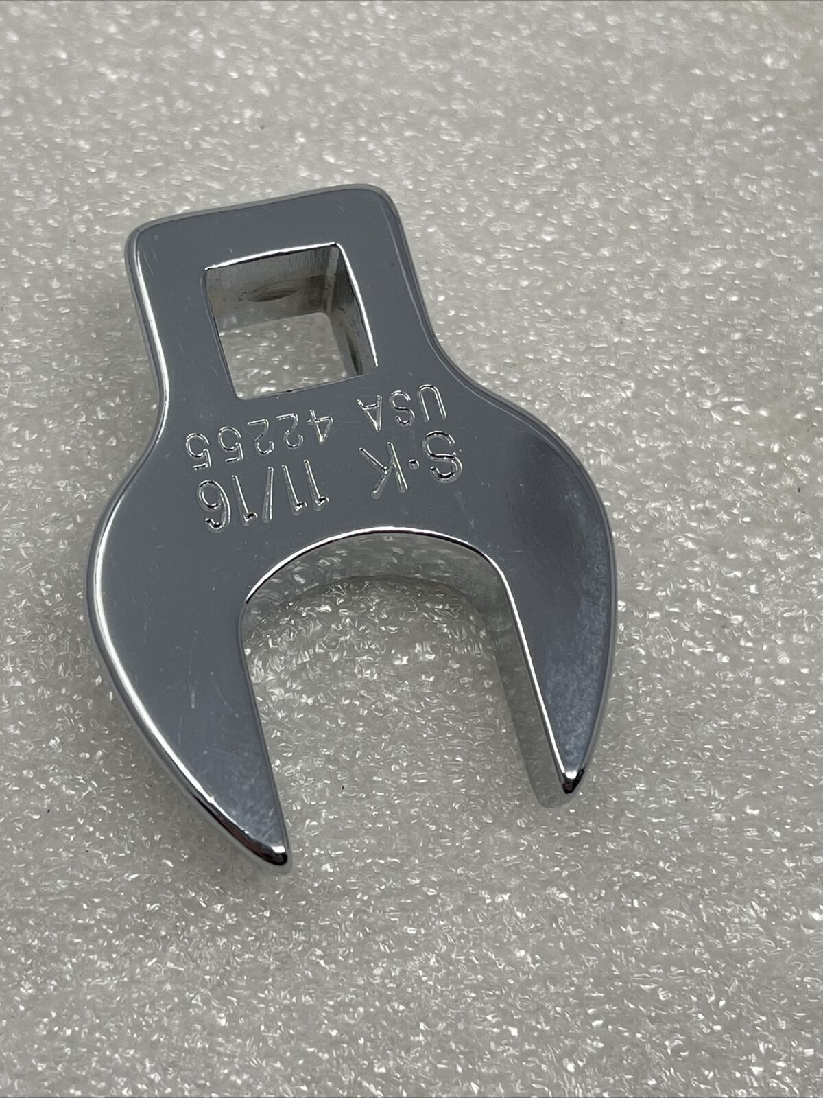 SK TOOLS 42255 Chrome Crowfoot Wrench, 3/8” Drive SAE, 11/16”