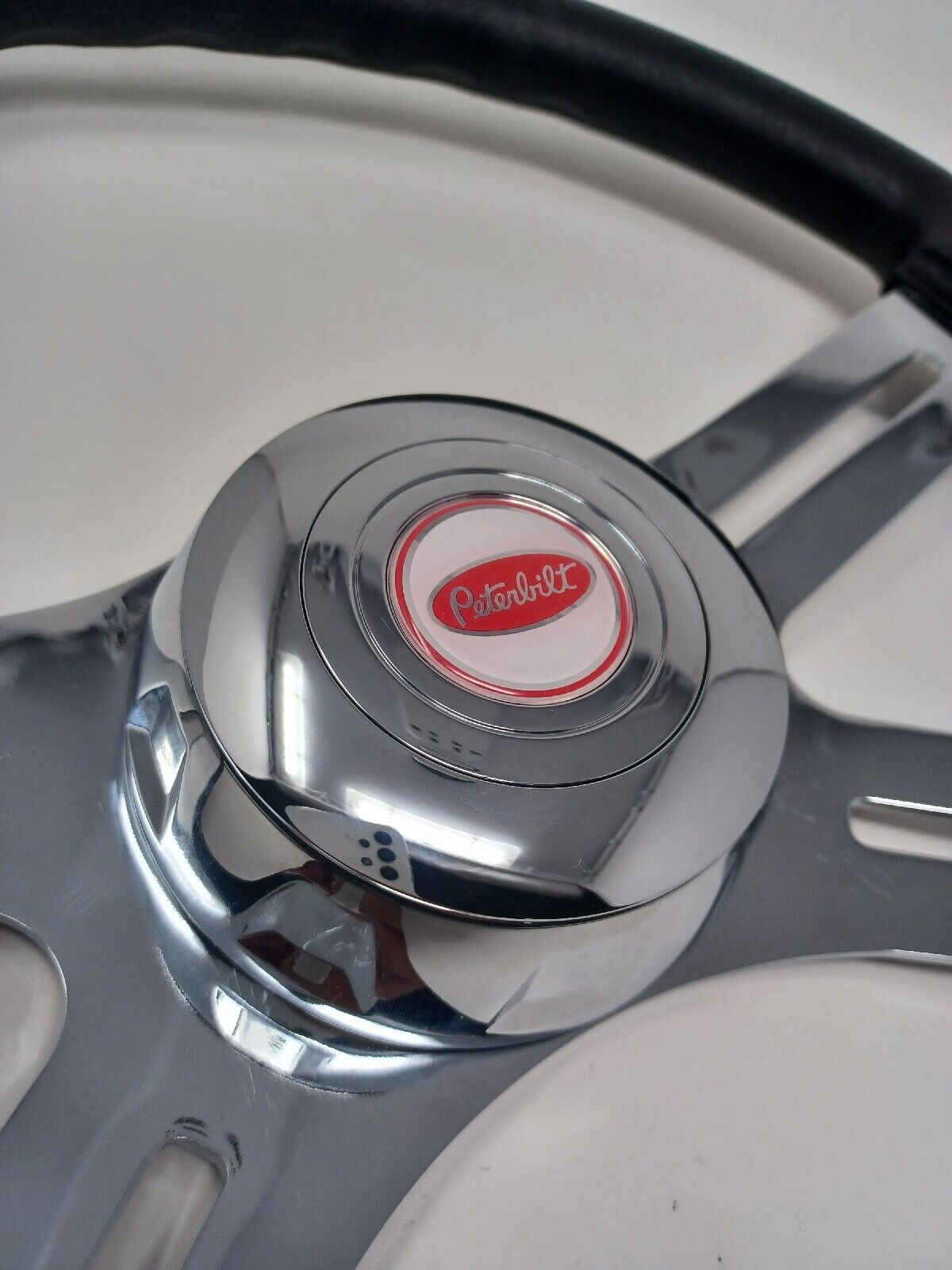 Peterbilt Steering Wheel horn button 1.5 inches Epoxy Sticker X 2