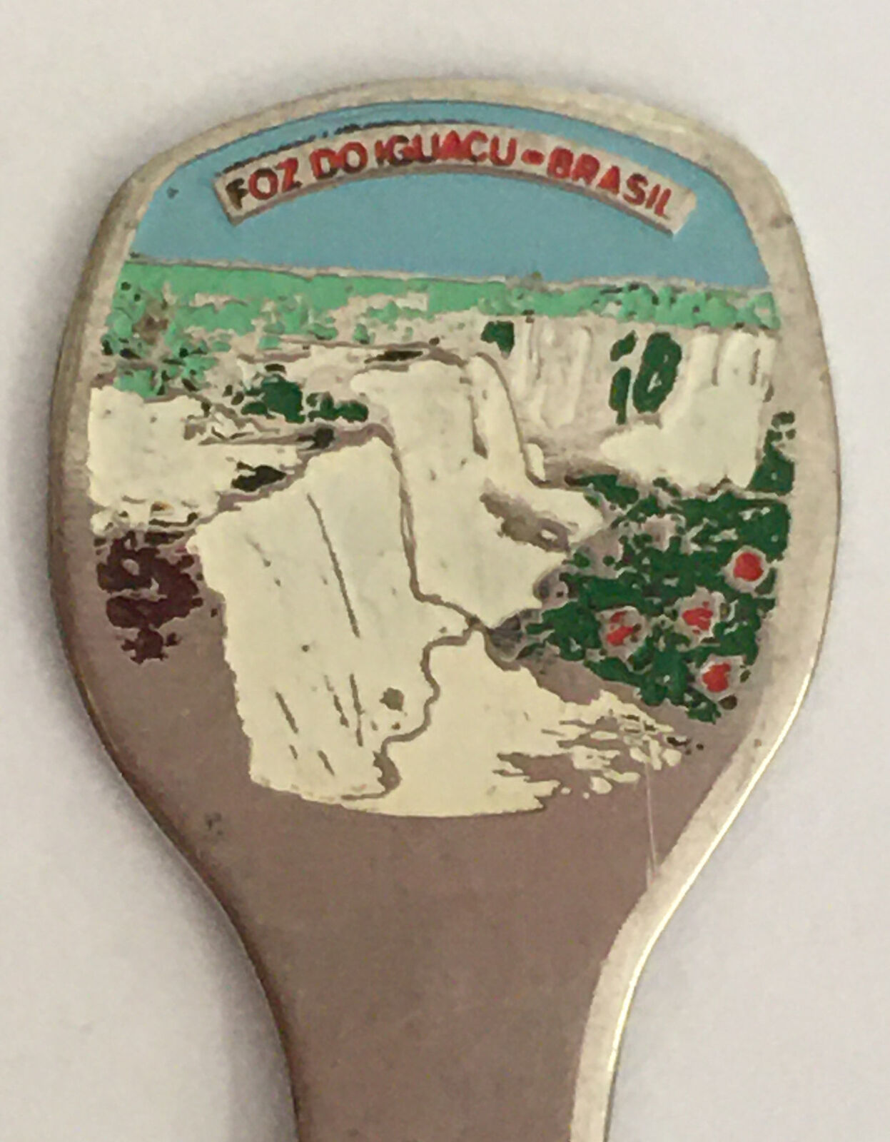 Vintage Souvenir Spoon Collectible Foz Do Iguacu Brasil