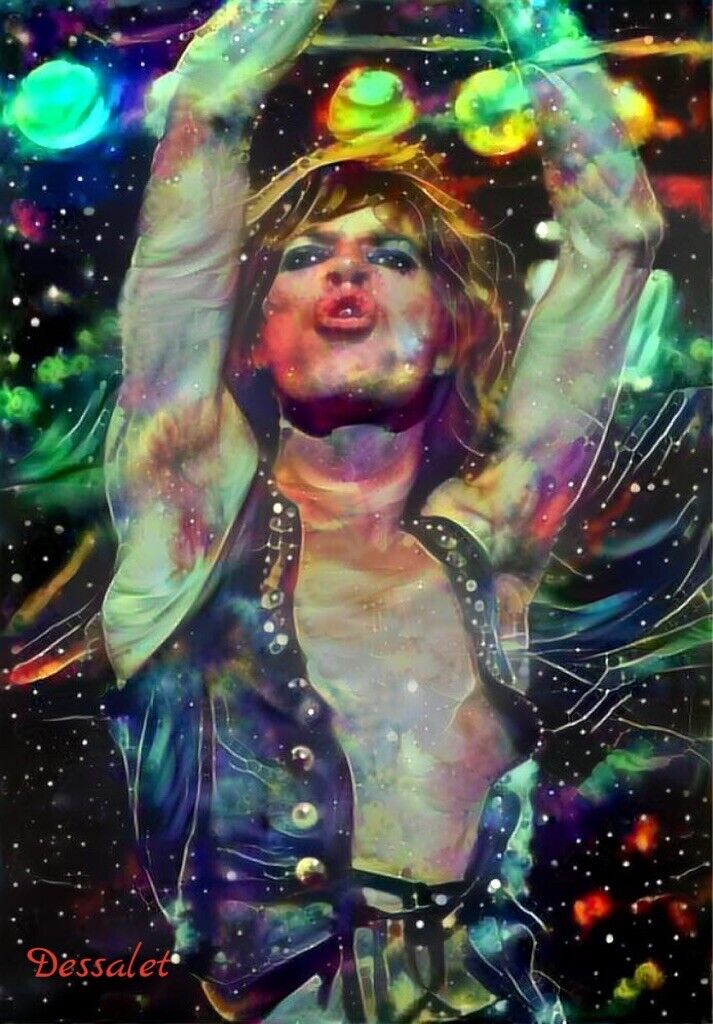 MICK JAGGER Printed Wrapped Canvas 14 X 11