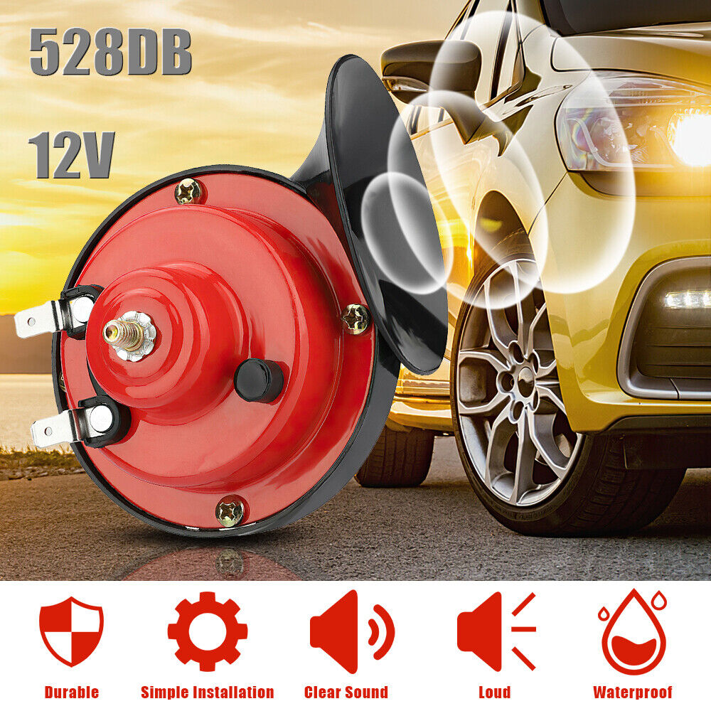 528DB 12V Super Loud Train Horn Waterproof for Motorcycle Car Truck SUV Boat