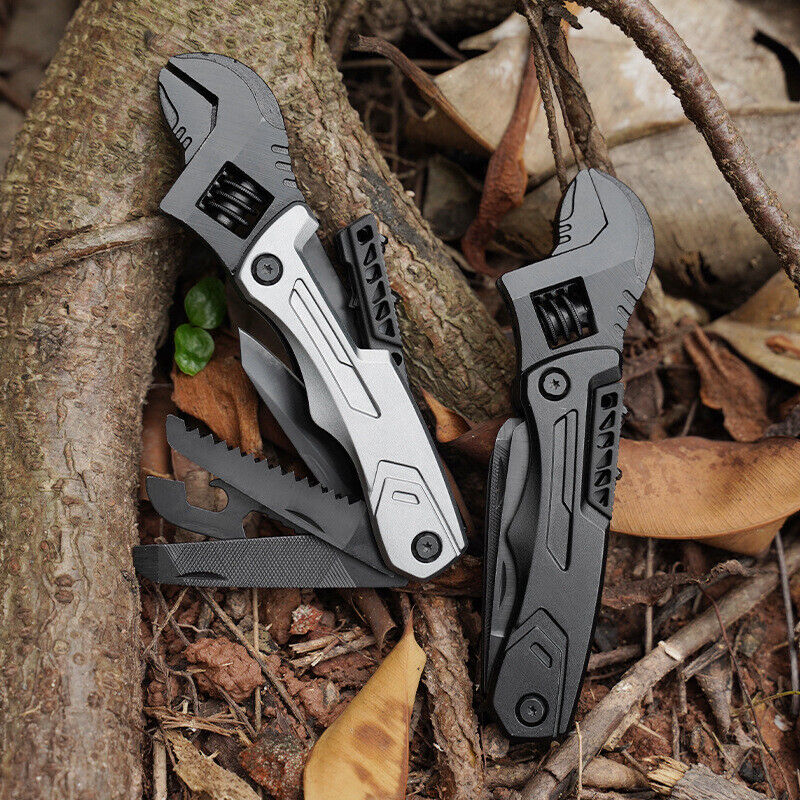Multi functional stainless steel Adjustable spanner, portable and multi-purpose