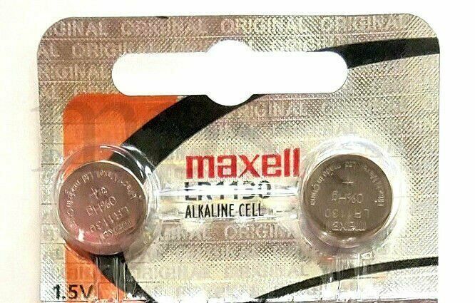 LR1130 Maxell 189 (2 piece) 389 LR54 SR1130SW AG10 New Alkaline Battery