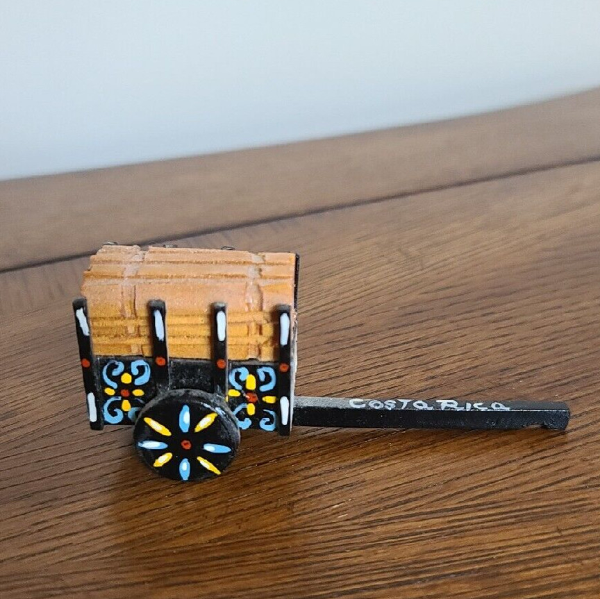 Costa Rica Miniature Wooden Cart Wagon
