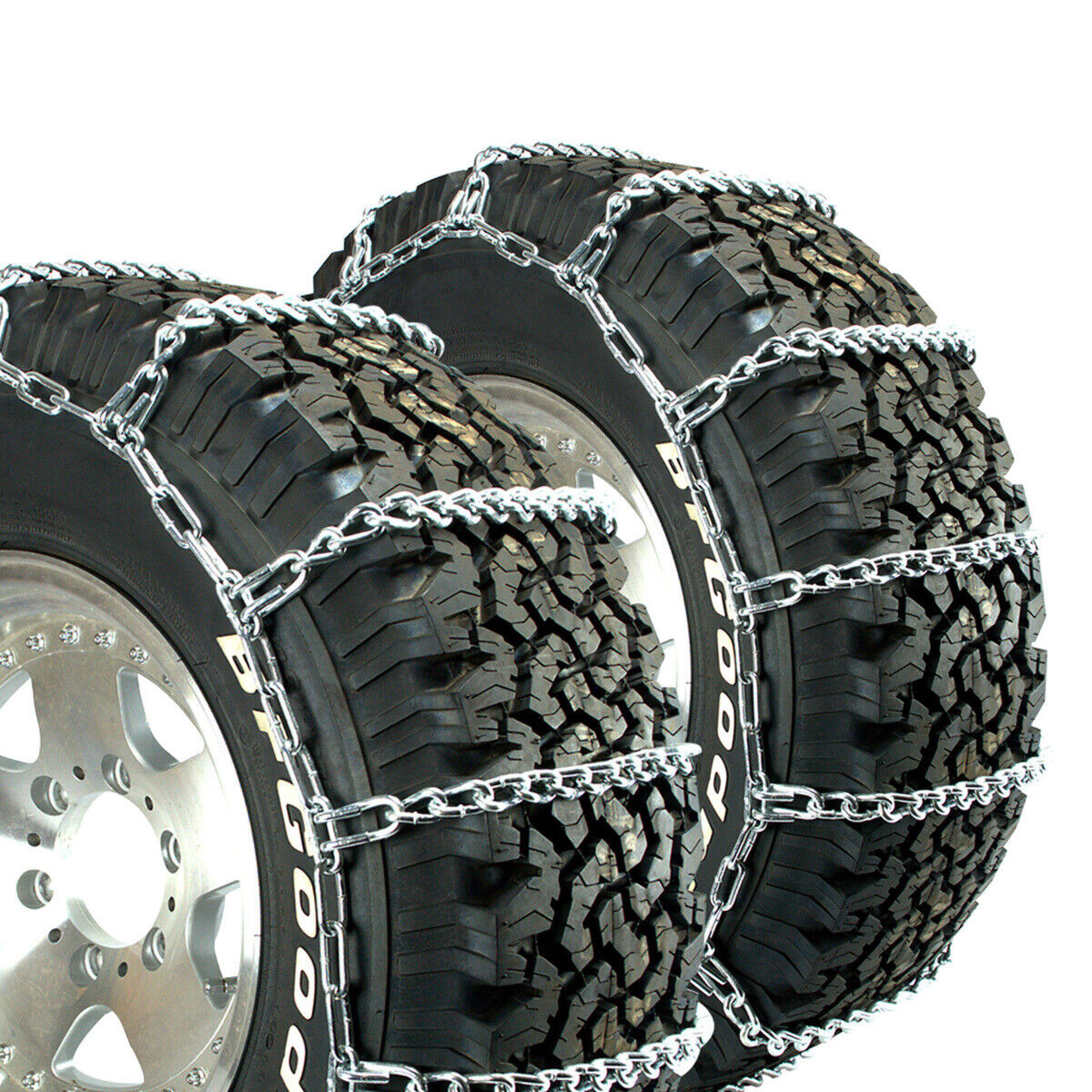Titan Truck Link Tire Chains On Road Snow/Ice 5.5mm 265/70-18