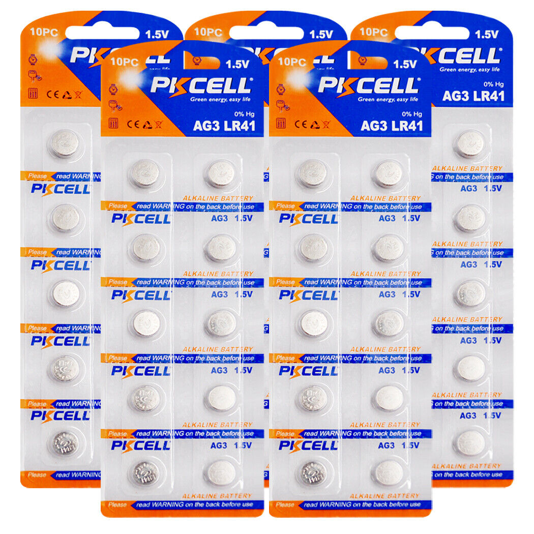 Lot AG3 LR41 LR376 CX42 Alkaline Battery 1.5V Watch Calculator Button CELL US
