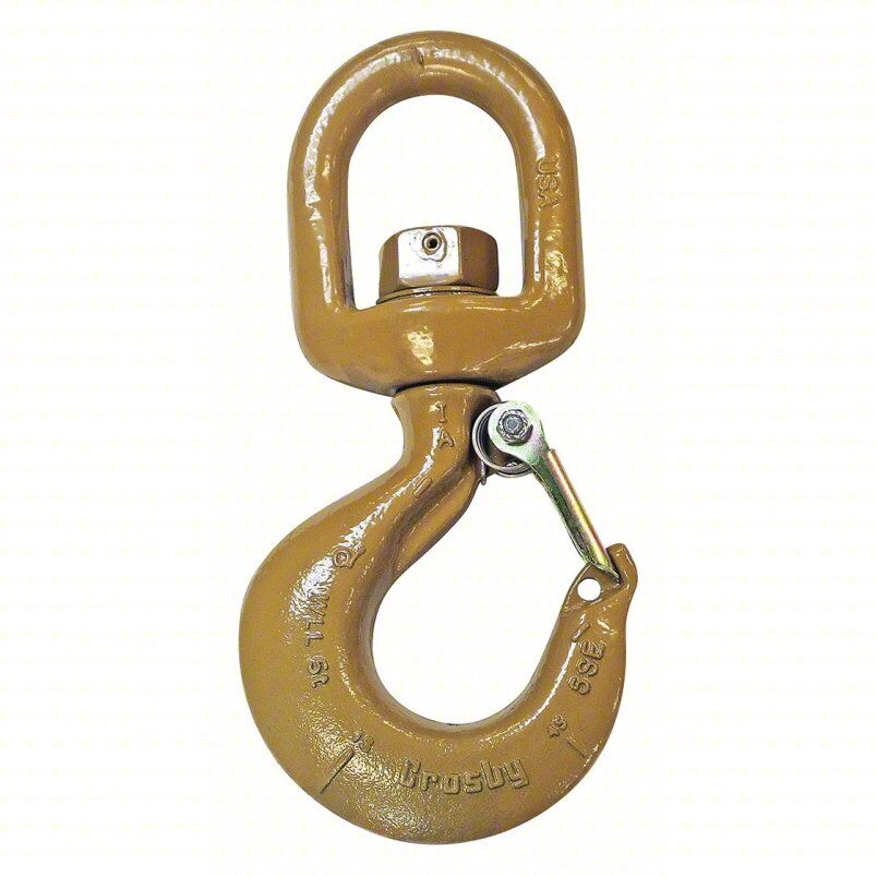Crosby 1048840 Slip Hook, 10,000 lb Working Load Limit, Alloy Steel