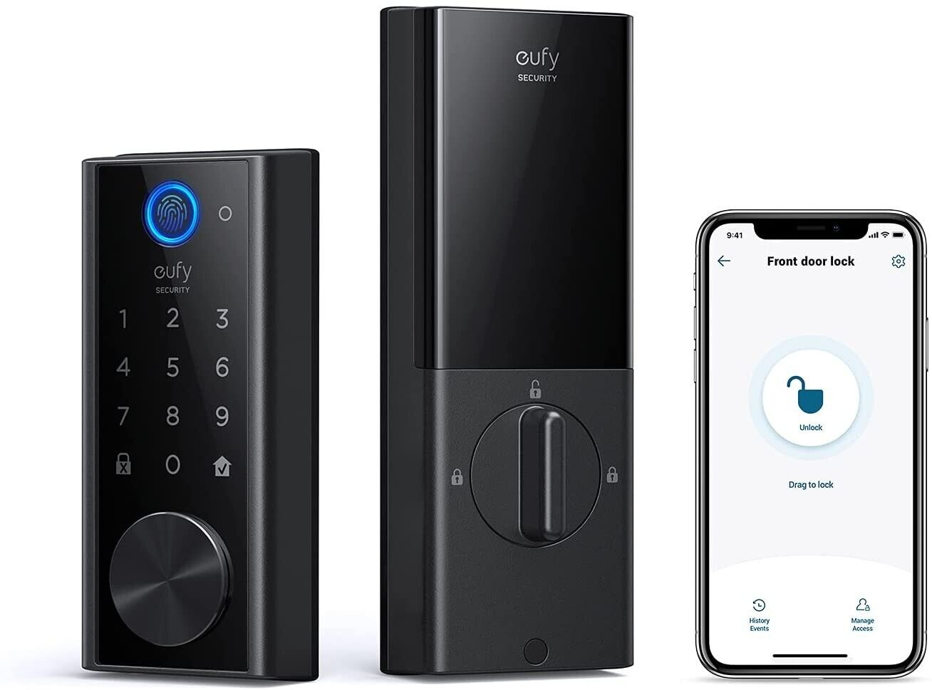 eufy S230 Smart Lock Wi-Fi  Touch Fingerprint Keyless Entry Door Lock