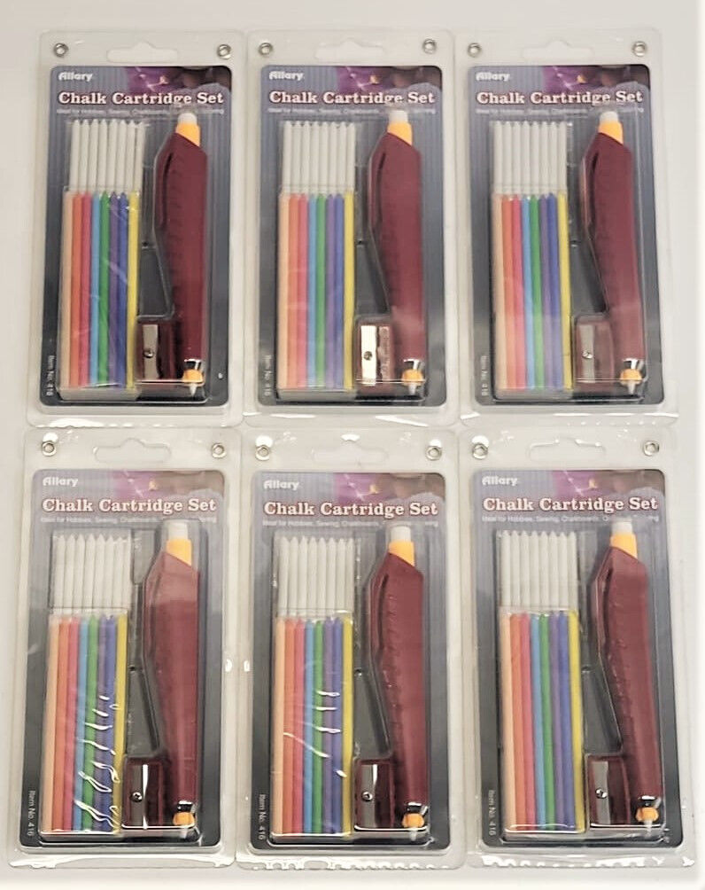 LOT OF 6 Allary Fine Chalk Cartridge Set
