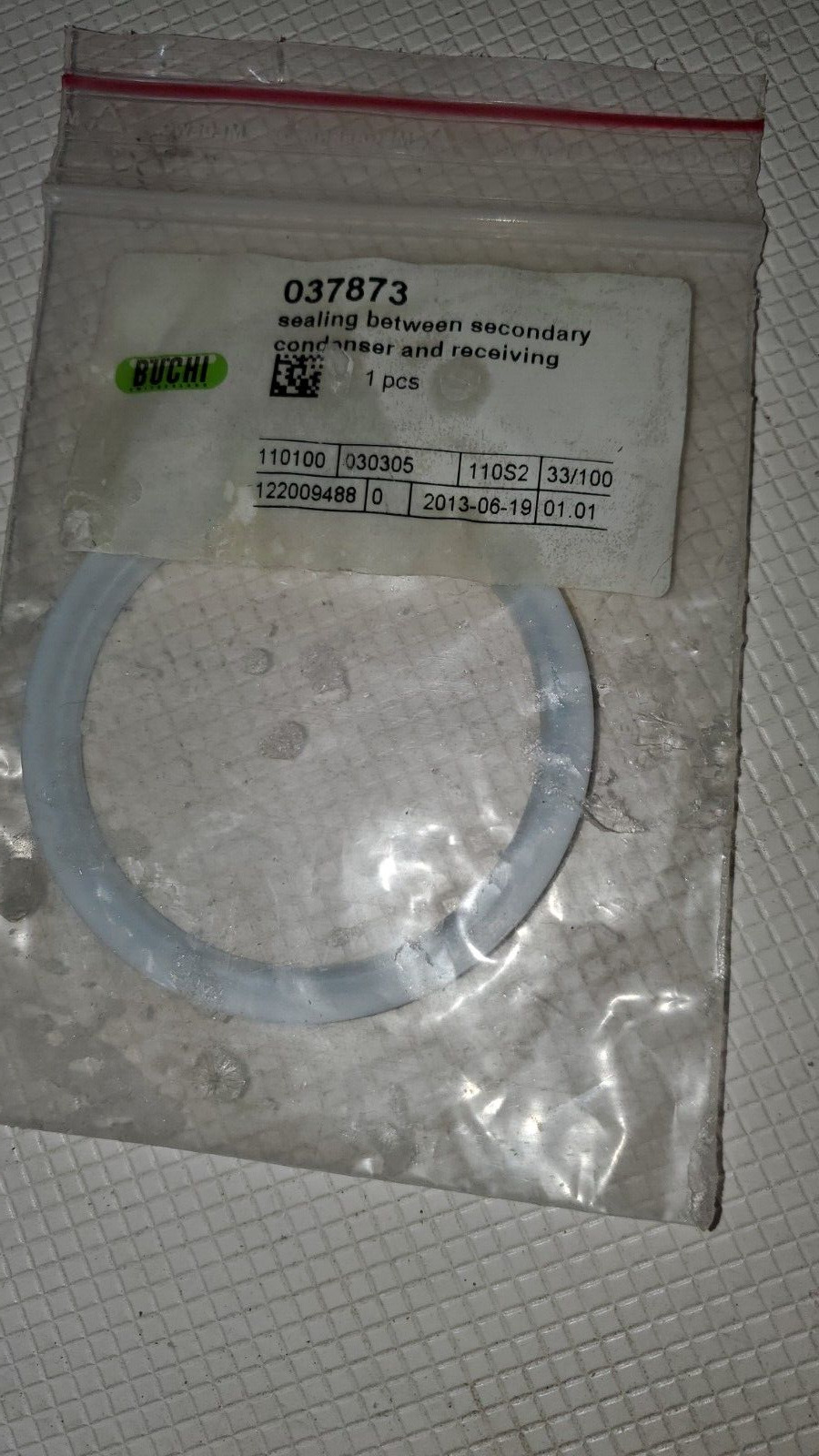 BUCHI vacuum SEALING BETWEEN SECONDARY CONDENSER AND PRIMARY PART NO 037873