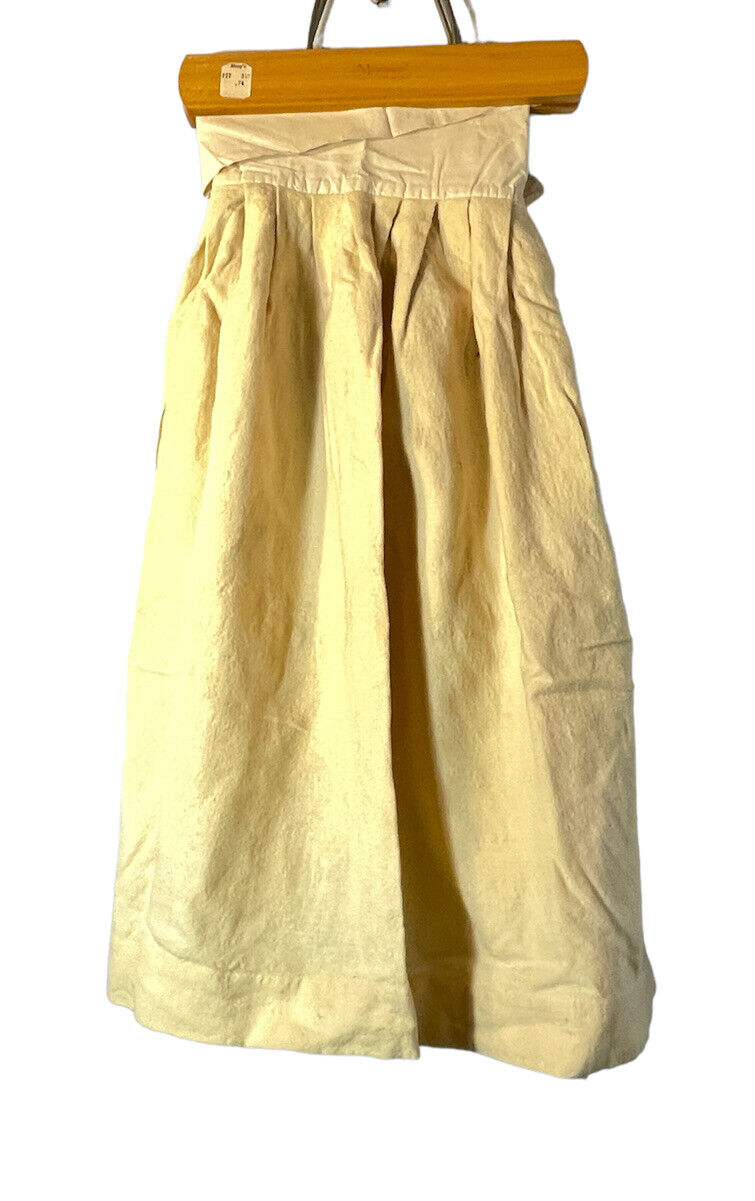 Antique cotton Yellow Child Skirt Edwardian