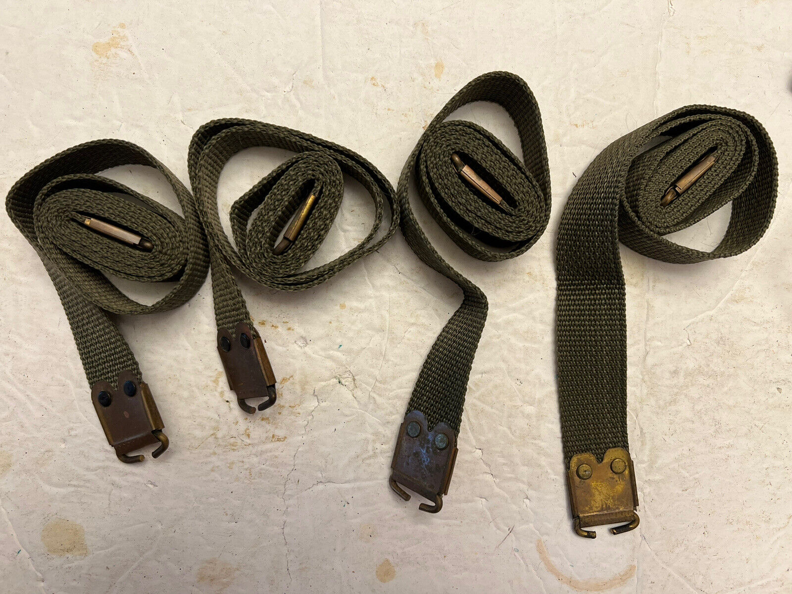 Original Post War British 303 Enfield Sling Lee Enfield Sling Nylon Brass Green