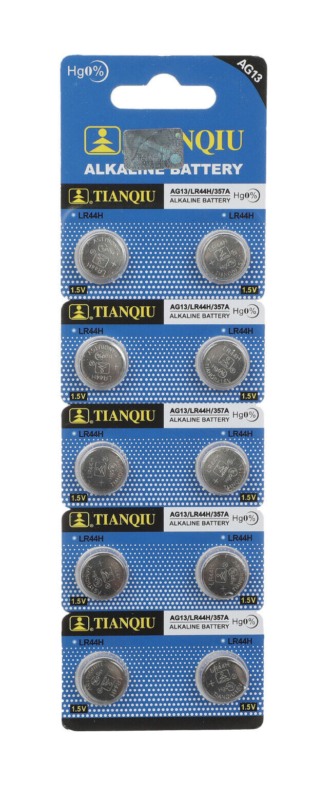 10 AG13 LR44 357 1.5V Alkaline Battery Watch Expiration 12 / 2024 USA SHIP