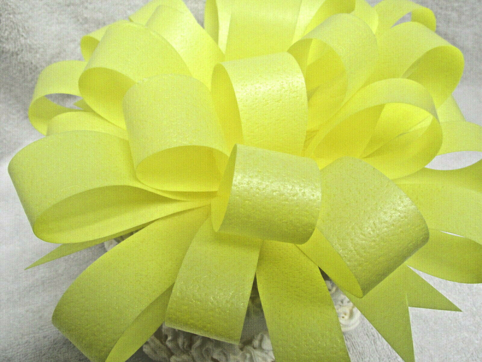 Large Edible Yellow Cake Edible Wafer Paper Bow Ribbon 8