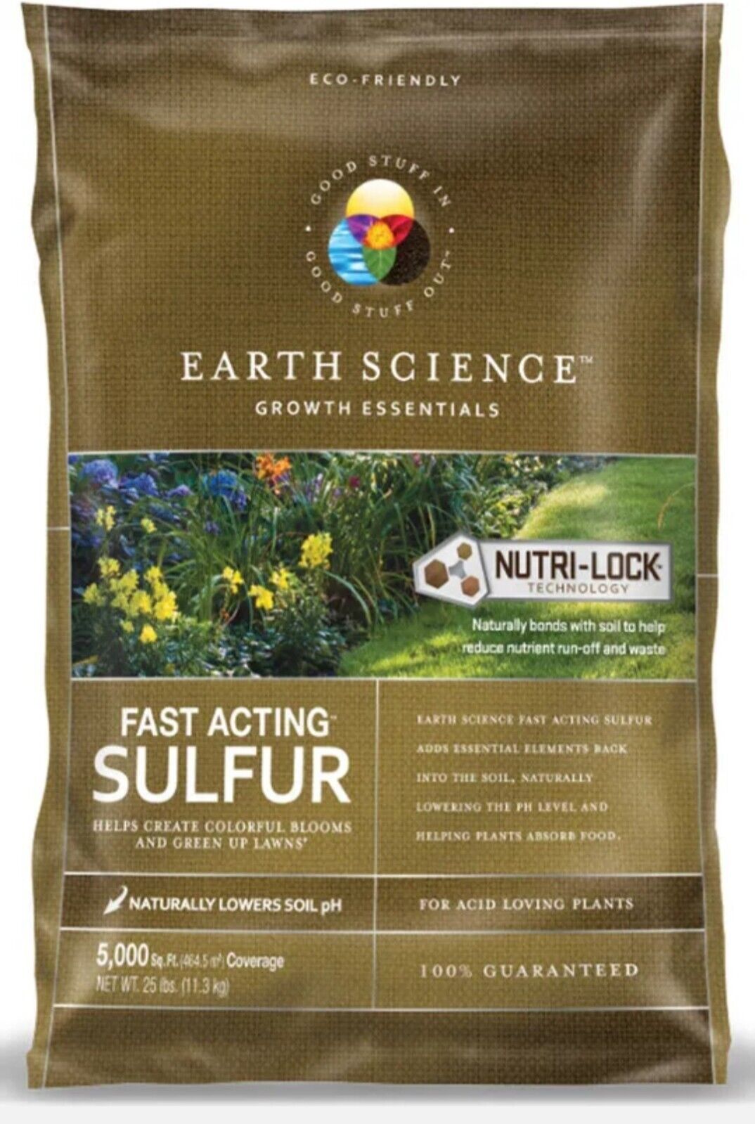Earth Science Soil Sulphur 5000 Sq. Ft. 25 Lb.