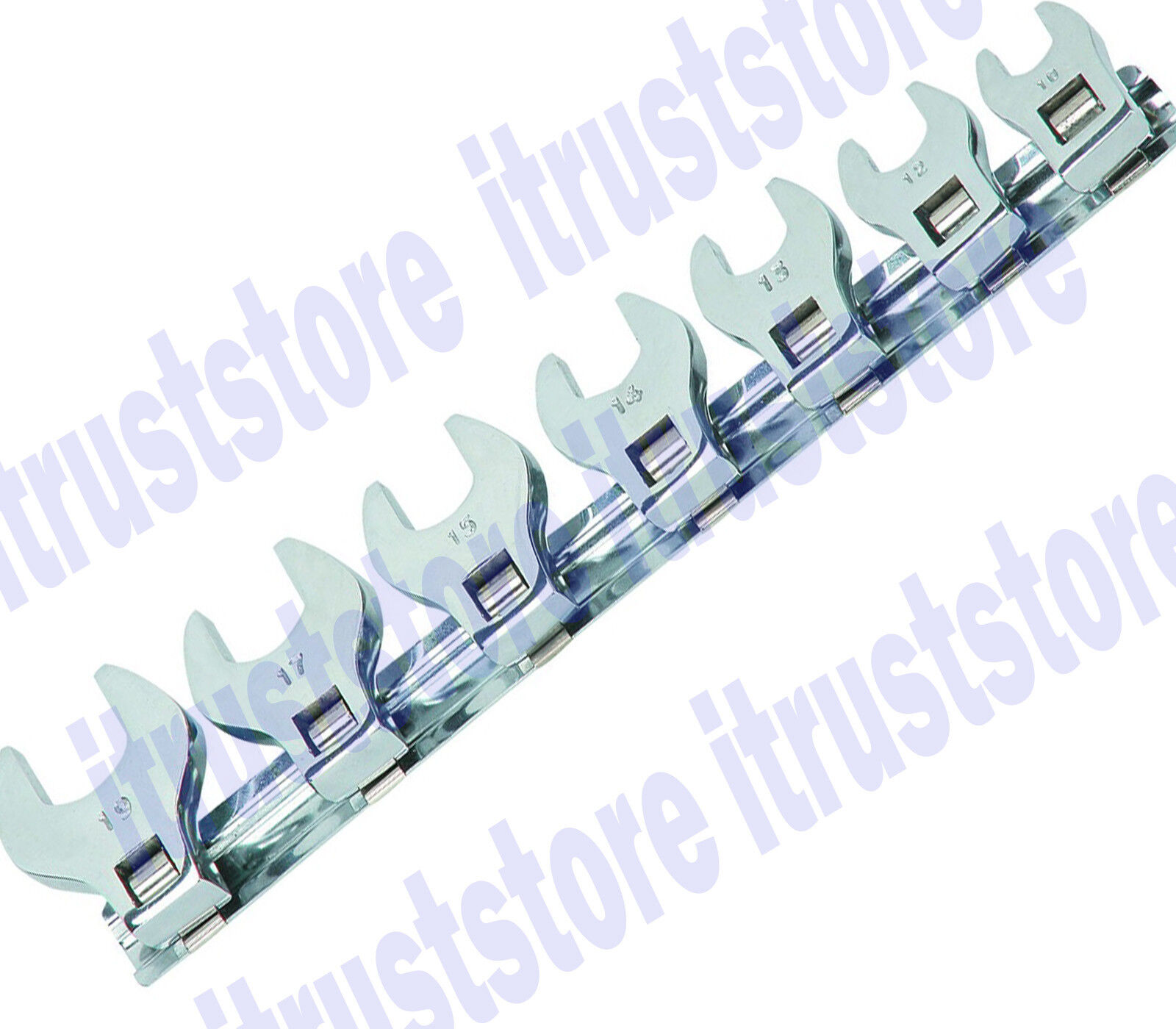7 PC METRIC CROWS FOOT END SOCKET WRENCH CROWFOOT CROWSFOOT TOOL SET 10 TO 19 MM