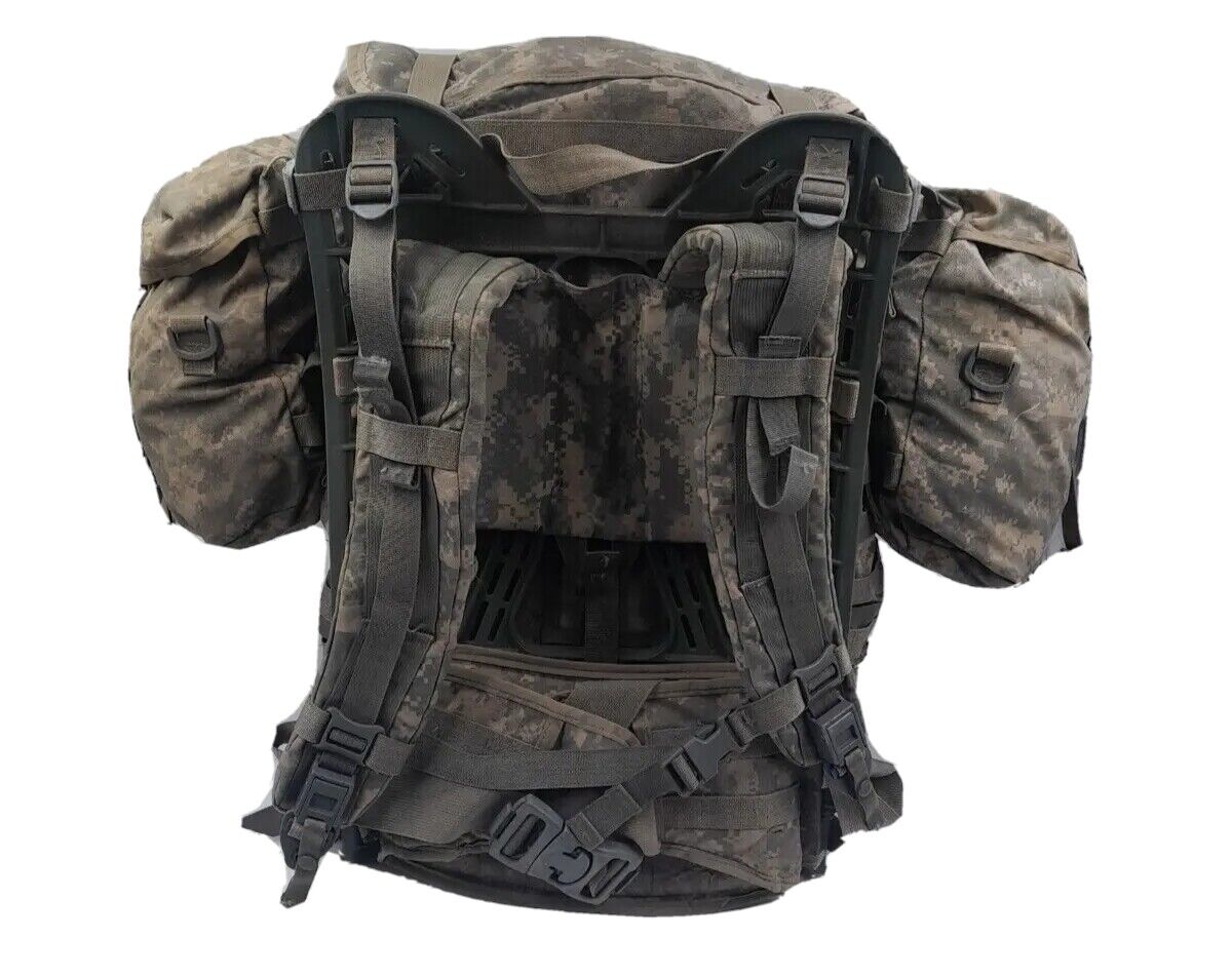 Field Pack Rucksack Large Complete w/ Sustainment Pouches USGI MOLLE II ACU GC