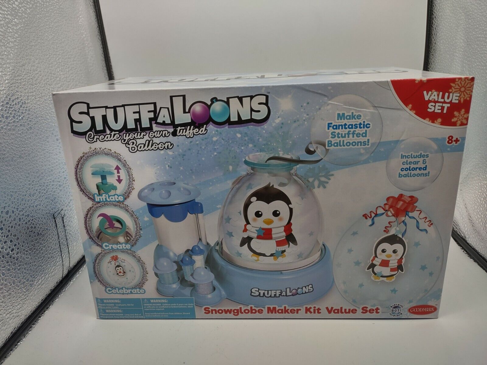 STUFFaLOONS SNOWGLOVE MAKER KIT VALUE SET PENGUIN NEW IN BOX