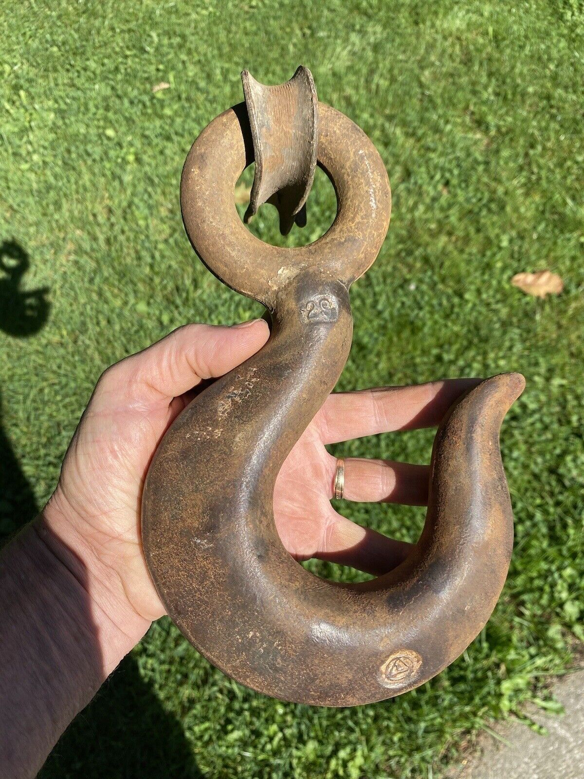 Vintage Large Heavy Duty Crane or Towing Hook