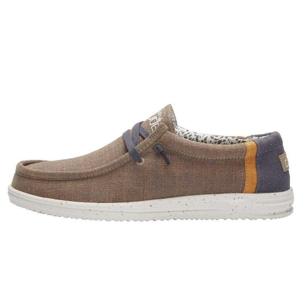 Hey Dude Men's Wally Free Natural Beige | Men’s Shoes | Men's Slip on Loafers |