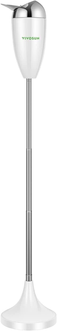 Adjustable Outdoor Standing Ashtray w/ Stainless Steel Lid Height  21.5