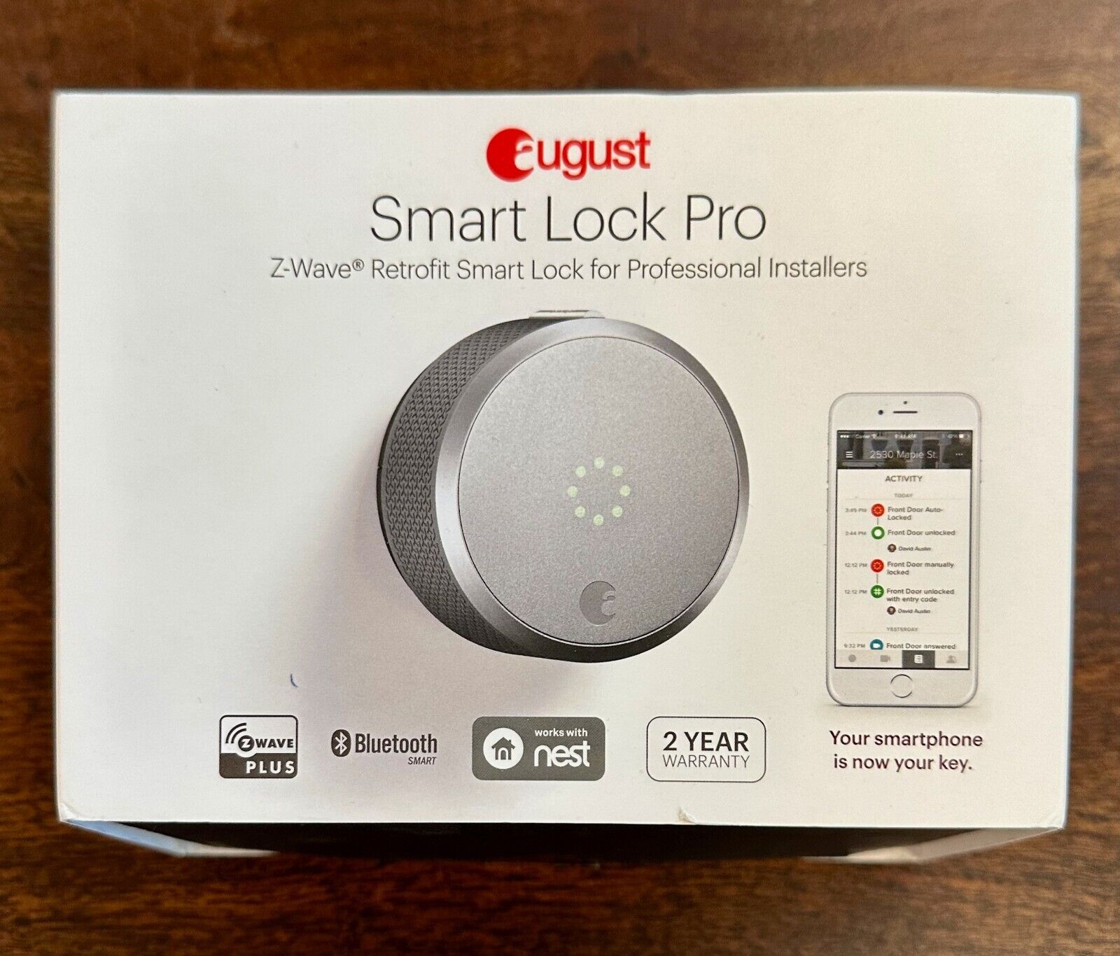 August Home AUG-SL-CON-G03 Dark Gray August Smart Lock Pro, 3rd Generation